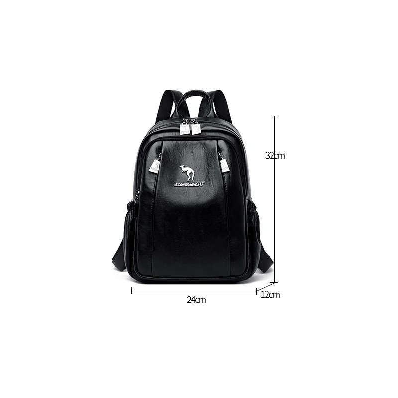 Женские кожаные рюкзаки Mochila Feminina, рюкзаки для девочек, роскошные дизайнерские рюкзаки, Женские винтажные рюкзаки, одноцветные женские рюкзаки