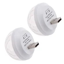 1 Набор USB внутреннее автоматическое украшение Led легкое использование диско шар автомобильный бар Голосовое управление Клубные вечерние светильник сценический мини