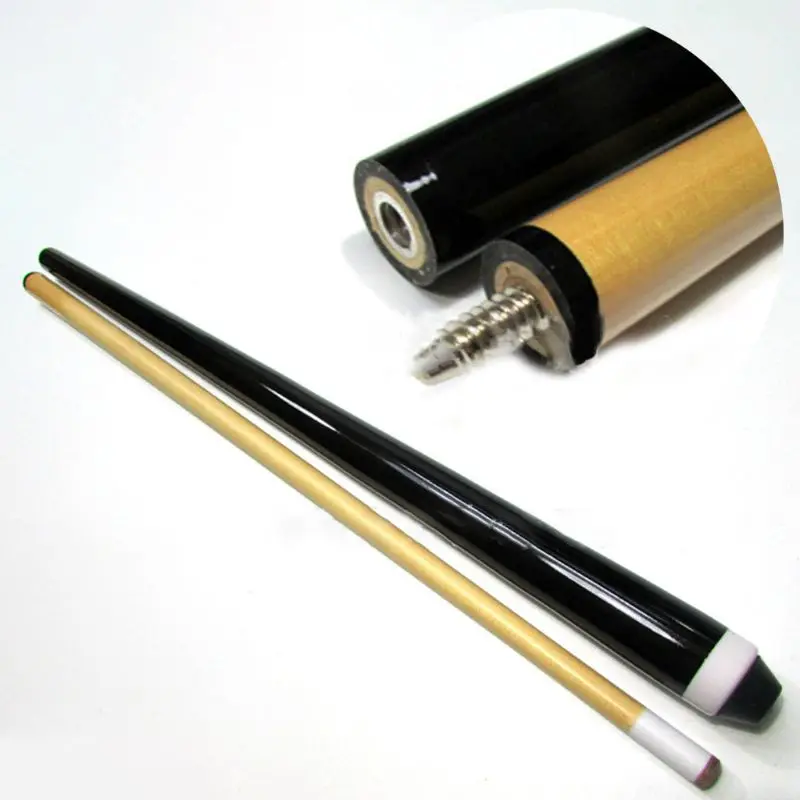 2 Pcs 60cm/23.62in Home Snooker Pool Cue Assemble 12mm/0.47in Tip Children Adult Billiards Exercising Entertaining Tools