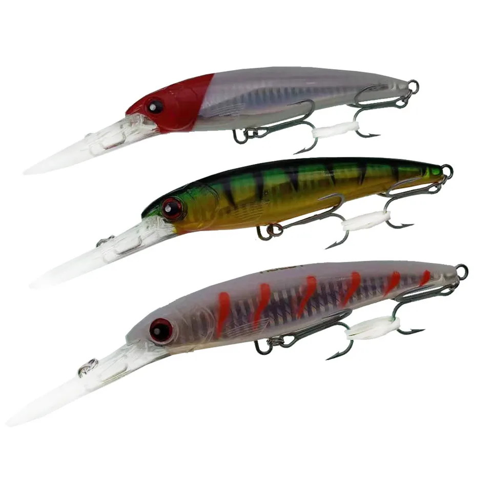NOEBY 3 шт. жесткая Приманка Minnow 12 см 30,5g Пластик с героями мультфильма «тролли» рыболовные приманки плавающий 0-5 м Leurre Peche Articulos де воблер PESCA рыболовные снасти