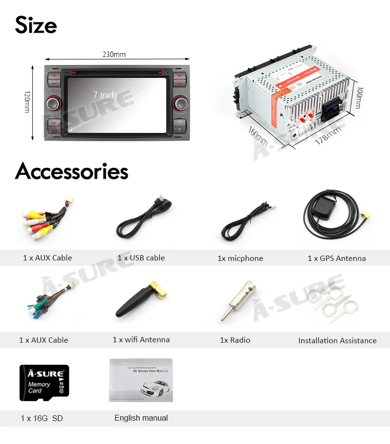 Cheap A-Sure 2 Din 8 Core 4GB RAM Android 9.0 Car Radio GPS DVD Player Navigation For Ford Transit Galaxy Focus Mondeo Fiesta C-Max 25 Cheap A-Sure 2 Din 8 Core 4GB RAM Android 9.0 Car Radio GPS DVD Player Navigation For Ford Transit Galaxy Focus Mondeo Fiesta C-Max 25
