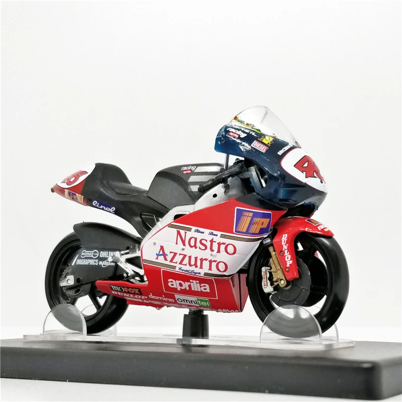 LEO модели 1/18 Honda NSR500 тест Valencia 2000 Yamaha YZR Ducati Desmosedici GP12 Aprilia RSW250 тест Jerez 1999 GP125 WC1995 - Цвет: Aprilia RSW250 1998
