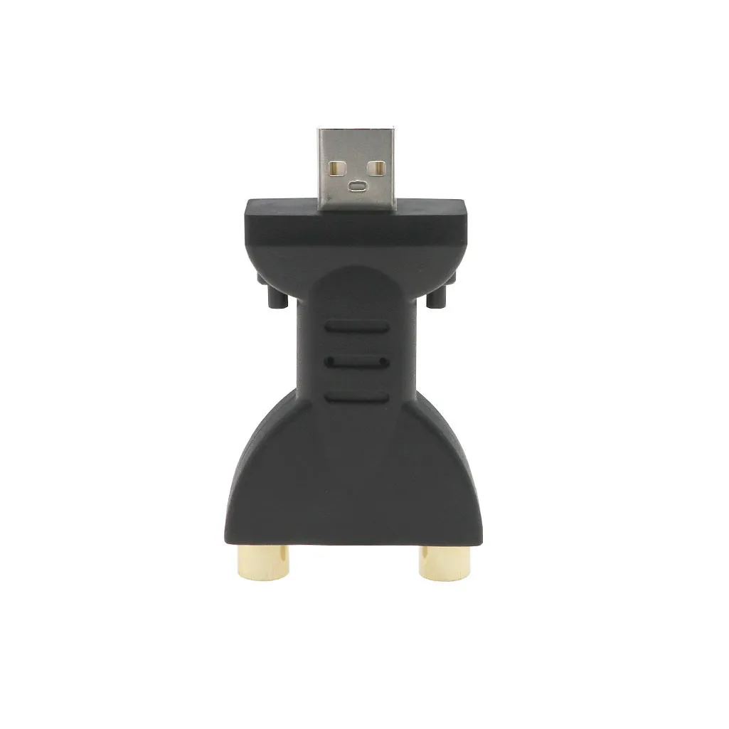 1 шт. USB штекер для 2RCA/3RCA Женский Видео Аудио позолоченный адаптер AV компонентный конвертер аудио адаптер Аксессуары