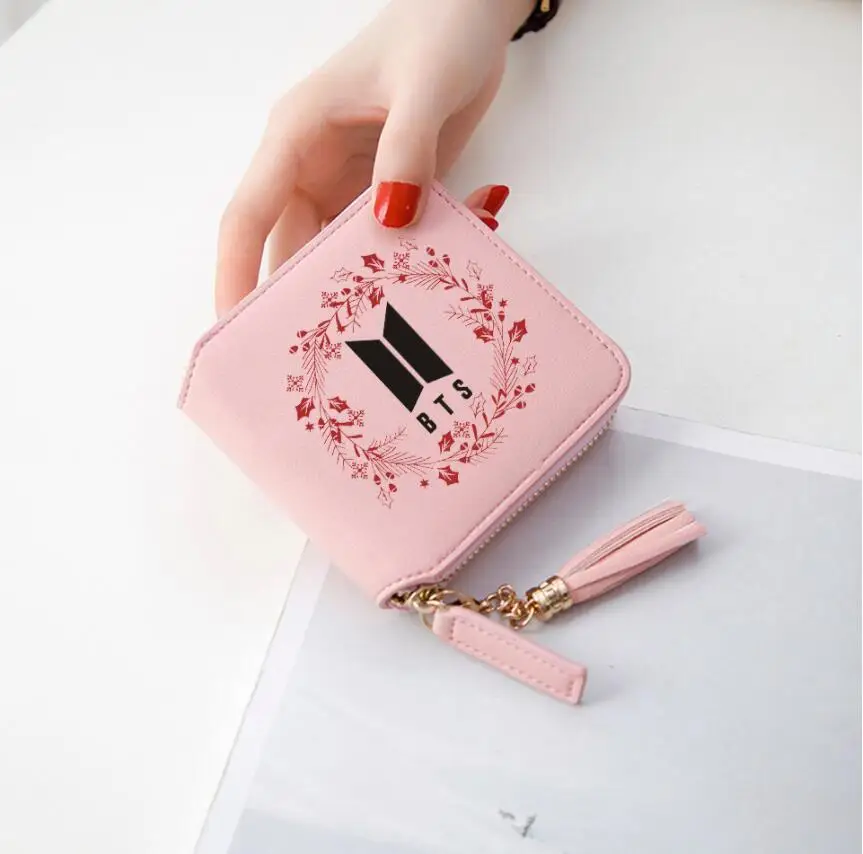 Кошелек, BT21, кошелек, Корейская звезда, мульти-слот короткий кошелек