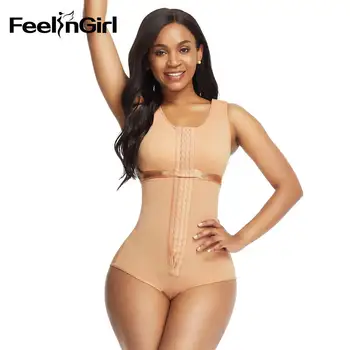 

FeelinGirl Slimming Belt Corset Tummy Shaper Corrective Underwear Bodysuit Post Liposuction Waist Trainer Butt Lifter Shapewear