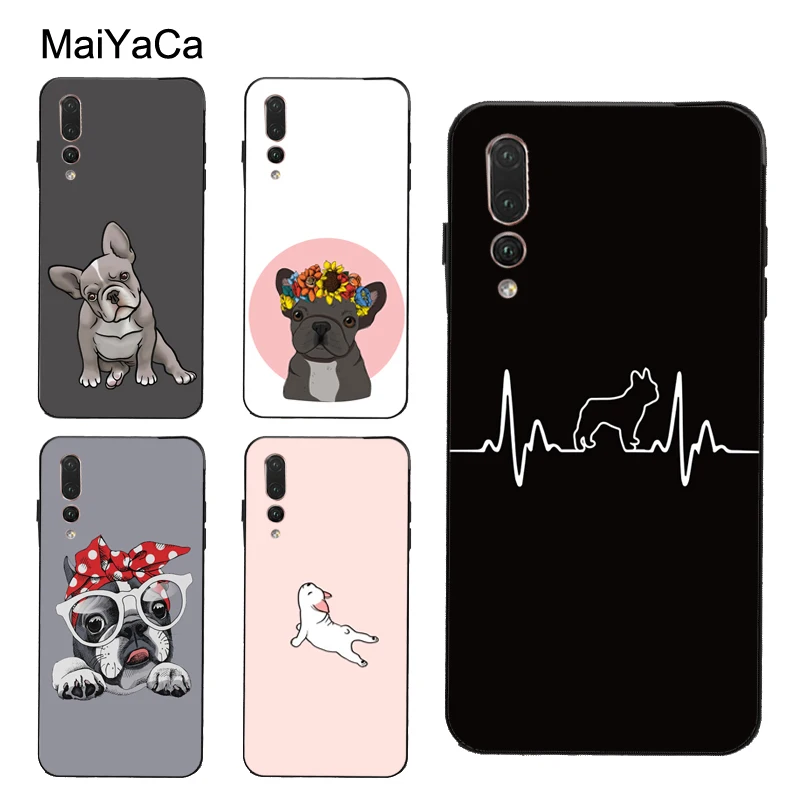 Чехол с французским бульдогом для Huawei P30 Pro P20 P40 Mate 20 Lite P Smart 2019 Nova 5T Honor 8A 8X 9X 10i |