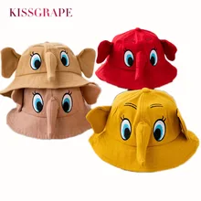 Г. Весна, для маленьких мальчиков милые Панамы, шапки для девочек, милые шляпы с рисунком слона, Детские Модные хлопковые летние шляпы с ушками