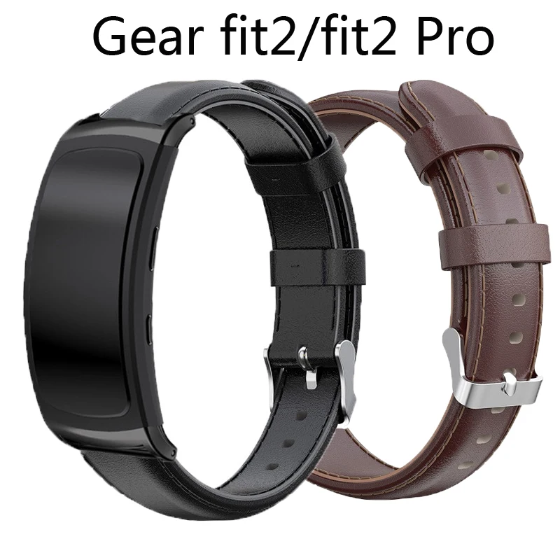 Ремешок из натуральной кожи для Samsung gear fit 2 fit2 Pro сменный ремешок с адаптером SM-R365