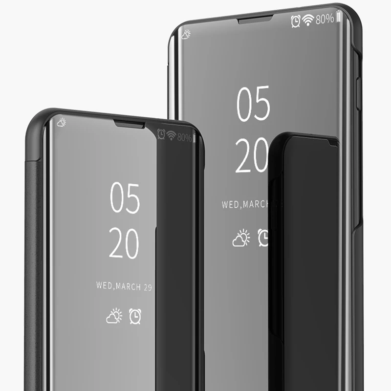 Вид умный зеркальный флип чехол для huawei Honor 20 9X Pro 20i 10i 9i V10 играть 8C 8A 8S вид