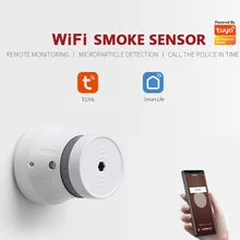 

Tuya WiFi Smart Smoke Detector Sensor Security Alarm System Smart Life App Smoke Remote Alarm Fire Protection Smoke Alarm