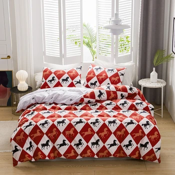 

2/3pcs Fashion Breathable Home Bedding Set US EU Full Queen Size Duvet Cover Pillowcases Soft Cozy Bedclothes Bed Set