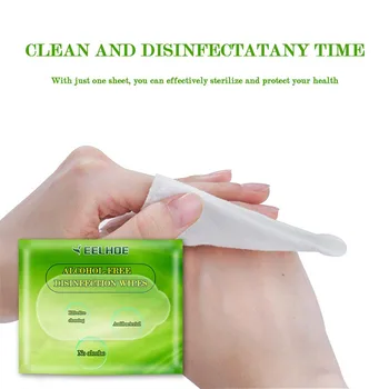 

Alcohol-free Wipes Wet Wipe Tissue Clean Hand Health Care 60 wipes/pack Outdoor Portable Wipes Portable Wet Tissues Cleaning