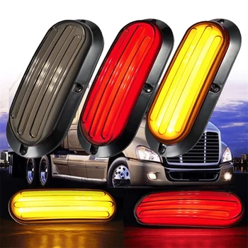 

Trailer Truck Brake led Light 74LED 12V/24V flowing turn signal lamp tail Light with strobe warning Lights for SUV caravan RV