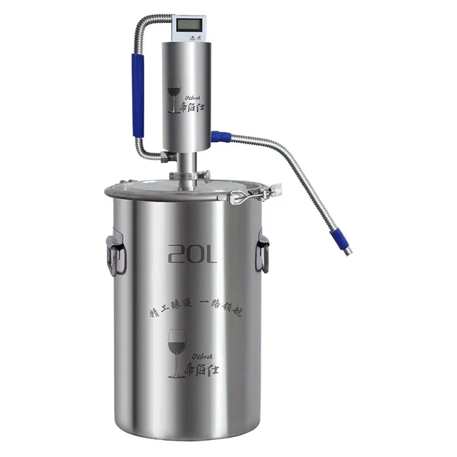 20L Home Moonshine Kis Lepárló, Otthoni Sörfőző Berendezések, Vodka, Pálinka, Whisky És Alkohol Sörfőzés - Image 6