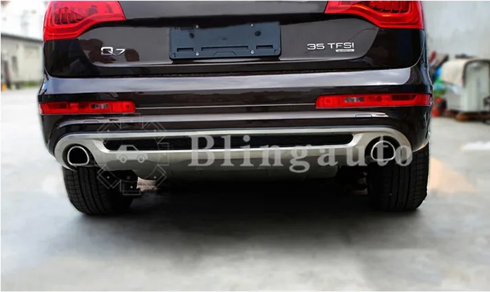 Опорная пластина подходит для UDI Q7 S-LINE 2011- защитная пластина из нержавеющей стали Передняя и задняя 2 штуки Защитная панель бампер