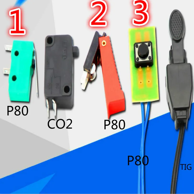 P80 plasma torch accessories plasma cutter torch plasma machine torch gun bent Straight shank Extension rod 3style 10PCS/set