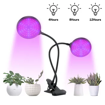 

Full Spectrum Phytolamps 5V USB LED Grow Light with Timer Control 30W Desktop Clip Phyto Lamps for Plants Flowers Grow Box