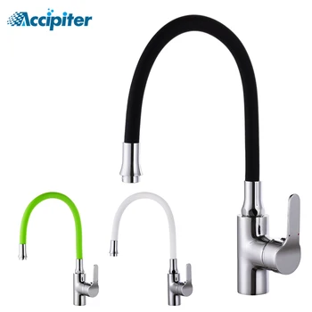 

Black Silicone Kitchen Faucets Hot And Cold Water Kitchen Taps Crane Chrome Kitchen Mixer Faucet Tap 360 Swivel Handheld