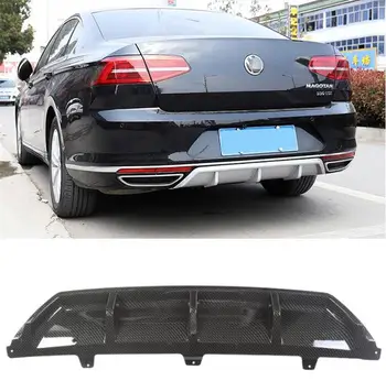 

ABS Paint Rear Bumper Lip Spoiler Trunk Diffuser Cover For Volkswagen VW Passat B8 2017 2018 2019 2020