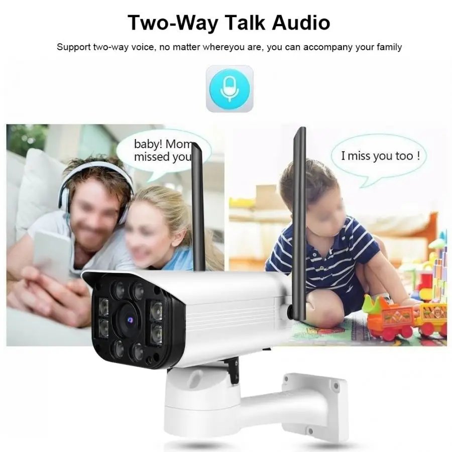 security camera 110-240V WiFi 1080P Waterproof PTZ IR Dual Light Source Outdoor Security Camera cam DSLR | Безопасность и защита