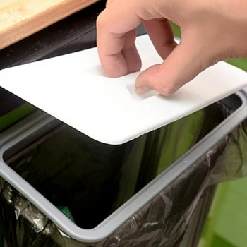 

Hanging Trash Bag Plastic Organizer Accessories Kitchen Cabinets Doors Cupboards and Lid with Holder