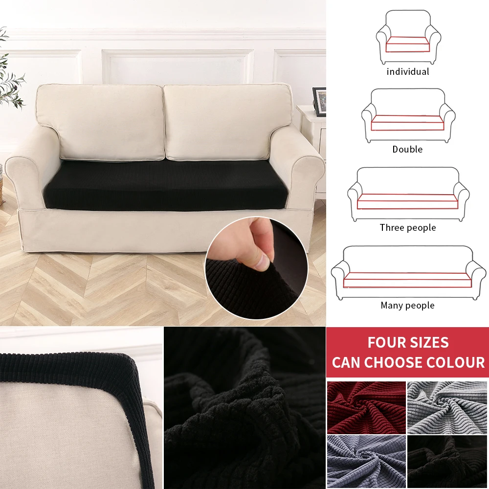 

New Solid Color Sofa Cushion Cover Elastic Protector Sofa Cover Personality Matching Washable Couch Cover Slipcover Decor
