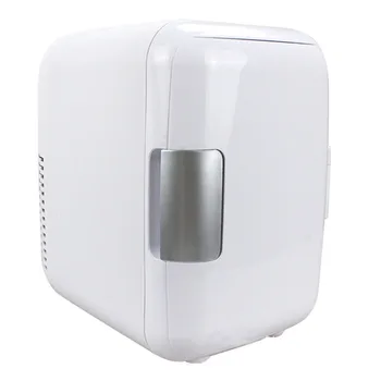 

Hot 4L Low Noise Cosmetics Buckle Single Door Large Capacity With Handle Vegetable Car Refrigerator Mini Dual Use Cooling Heatin