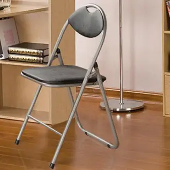 

Back Chair Folding Chair Household Brief Conference Chair Computer Chair Dining Chair Small Stool Portable Folding Sto