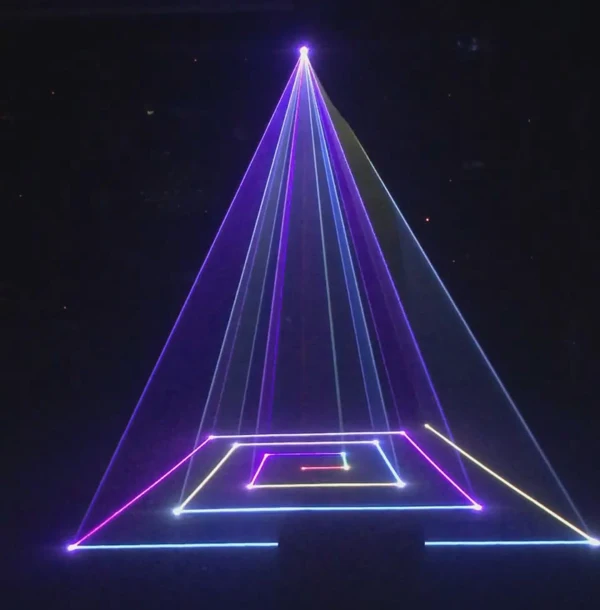 Laser diode housing with 20K/25K 1W/2W3W Red Green Blue infravermelho laser module as DJ disco party light by DMX controlled