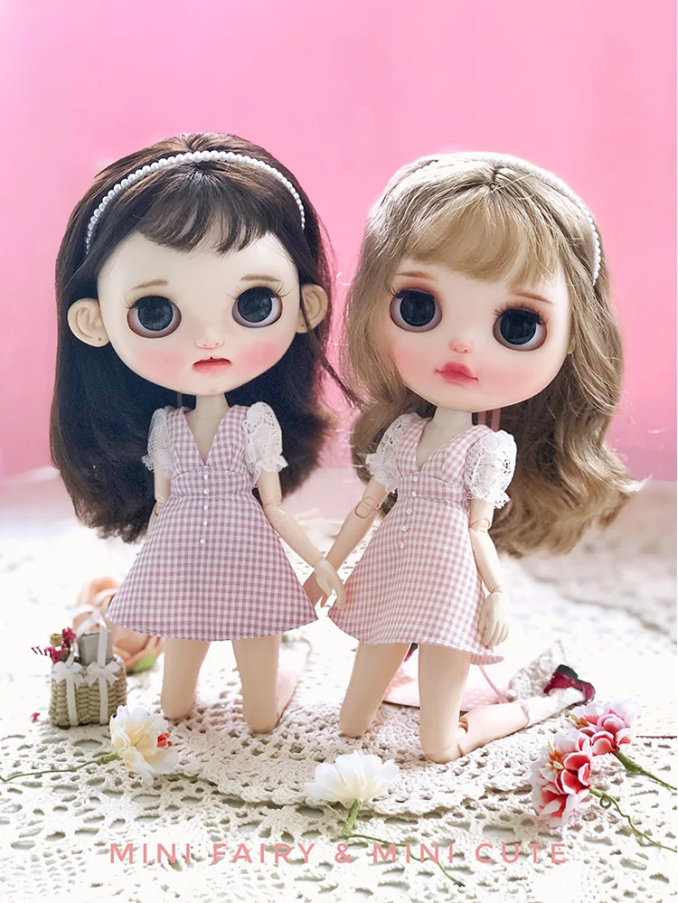 Blyth платье куклы модное платье несколько цветов подходит для ob24 azone кукла licca платье 1 шт