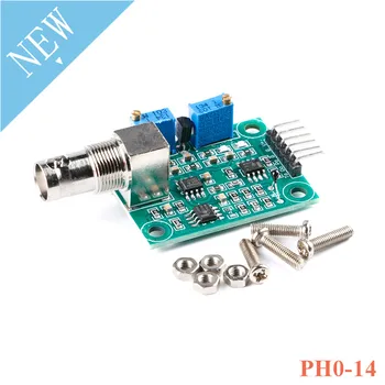 

PH0-14 Monitoring Module DC 5V Liquid PH Value Test Collection Sensor Control Board Non-rechargeable Electrode Probe for Arduino