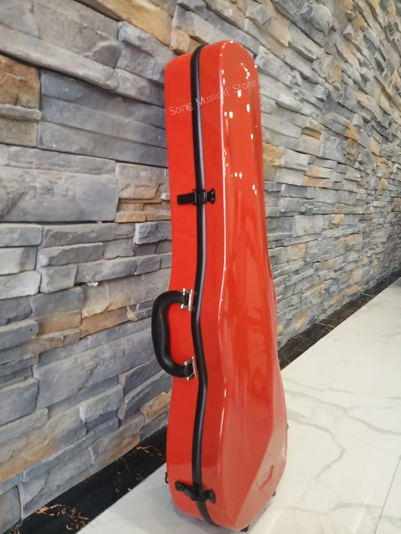 2 fibra de carbono duplo ombro leve caixa violino