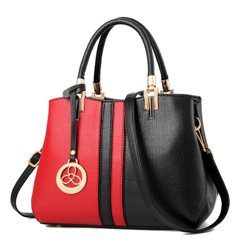 Женские Сумки из искусственной кожи, женские сумки-мессенджеры, Новое поступление, дизайнерские сумки через плечо - Цвет: Style B black