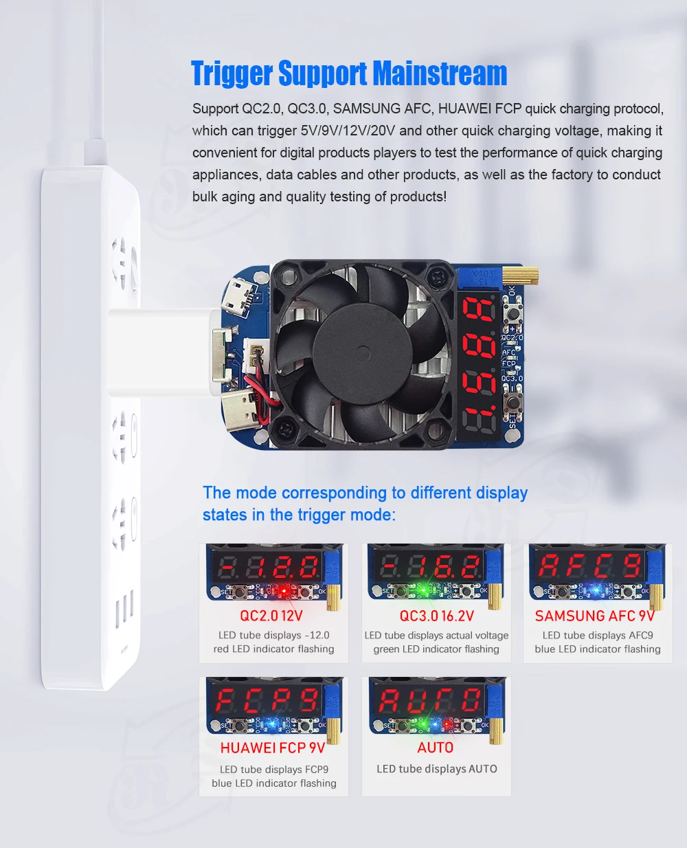 HD25 HD35 триггер FCP AFC QC2.0 QC3.0 Электронный USB нагрузочный резистор разрядка тест батареи регулируемый ток напряжение 35 Вт