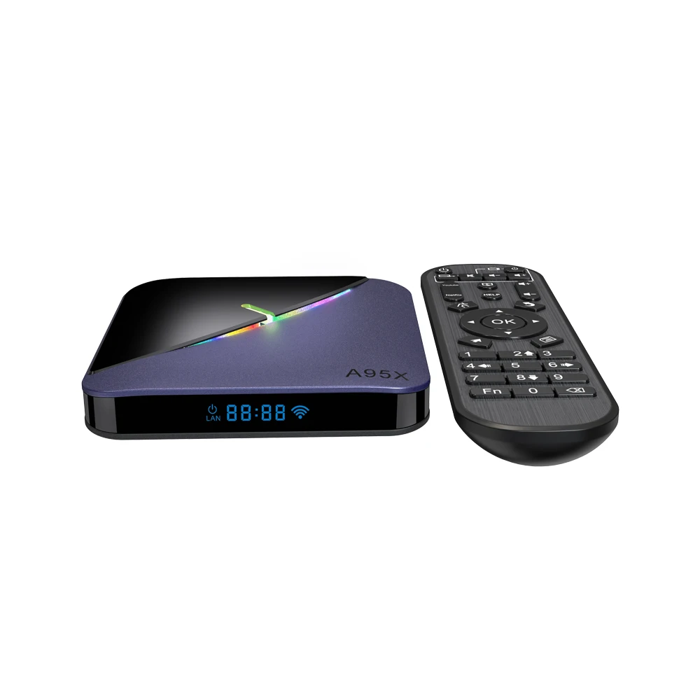 VHXSIN 20PCS/LOT A95x F3 Top-Box-Device Android 9.0 Amlogic S905x3 Google Play Netfilx 64GB 8k-Set HDR TV BOX