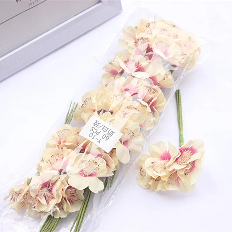 Milk white rose red 60 шт. искусственный цветок мини ромашка цветок Искусственный Букет свадьба ручной работы diy гирлянда материальное Украшение Аксессуары - Цвет: Milk white rose red
