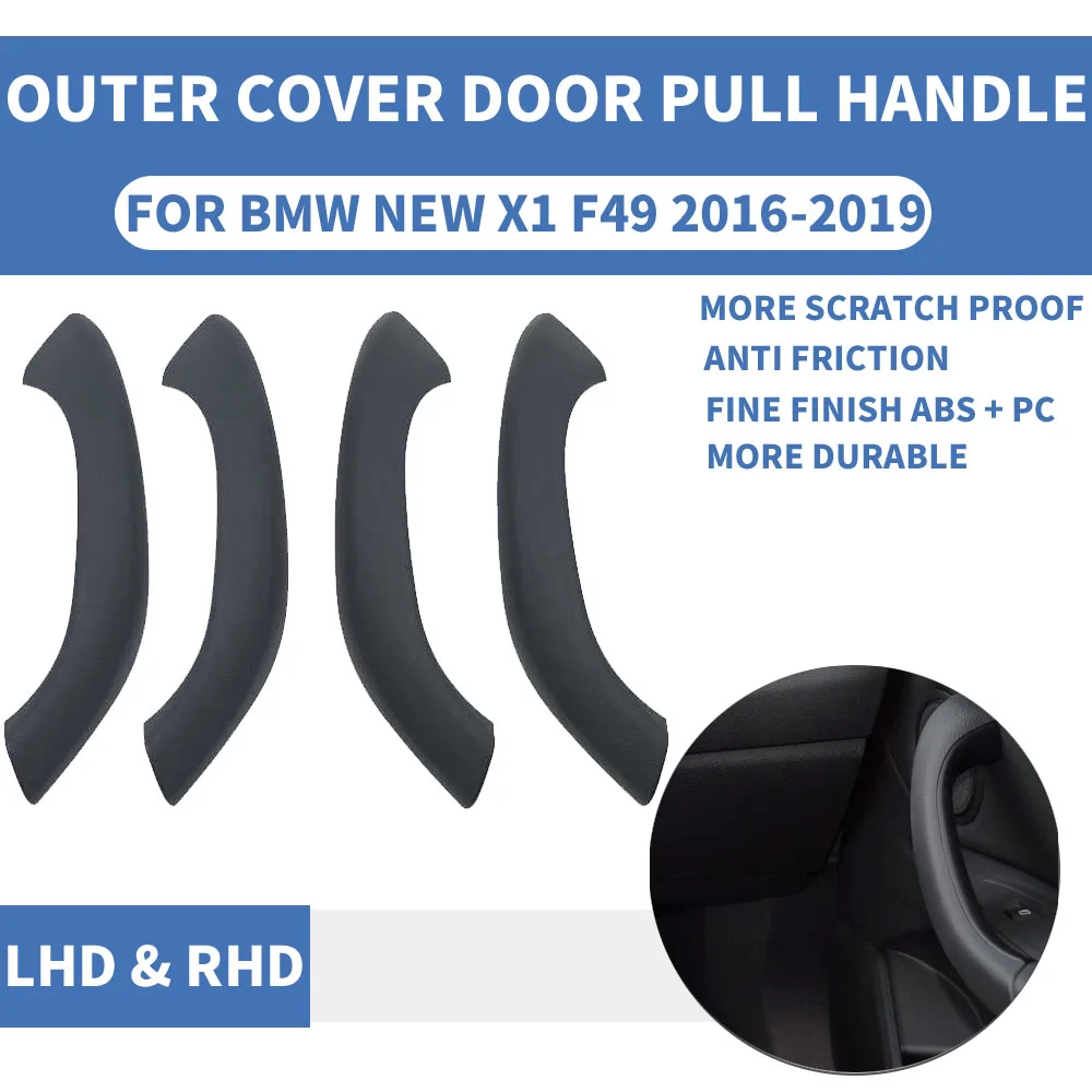 4 шт./компл. LHD RHD Черная передняя задняя левая/правая внутренняя дверная ручка