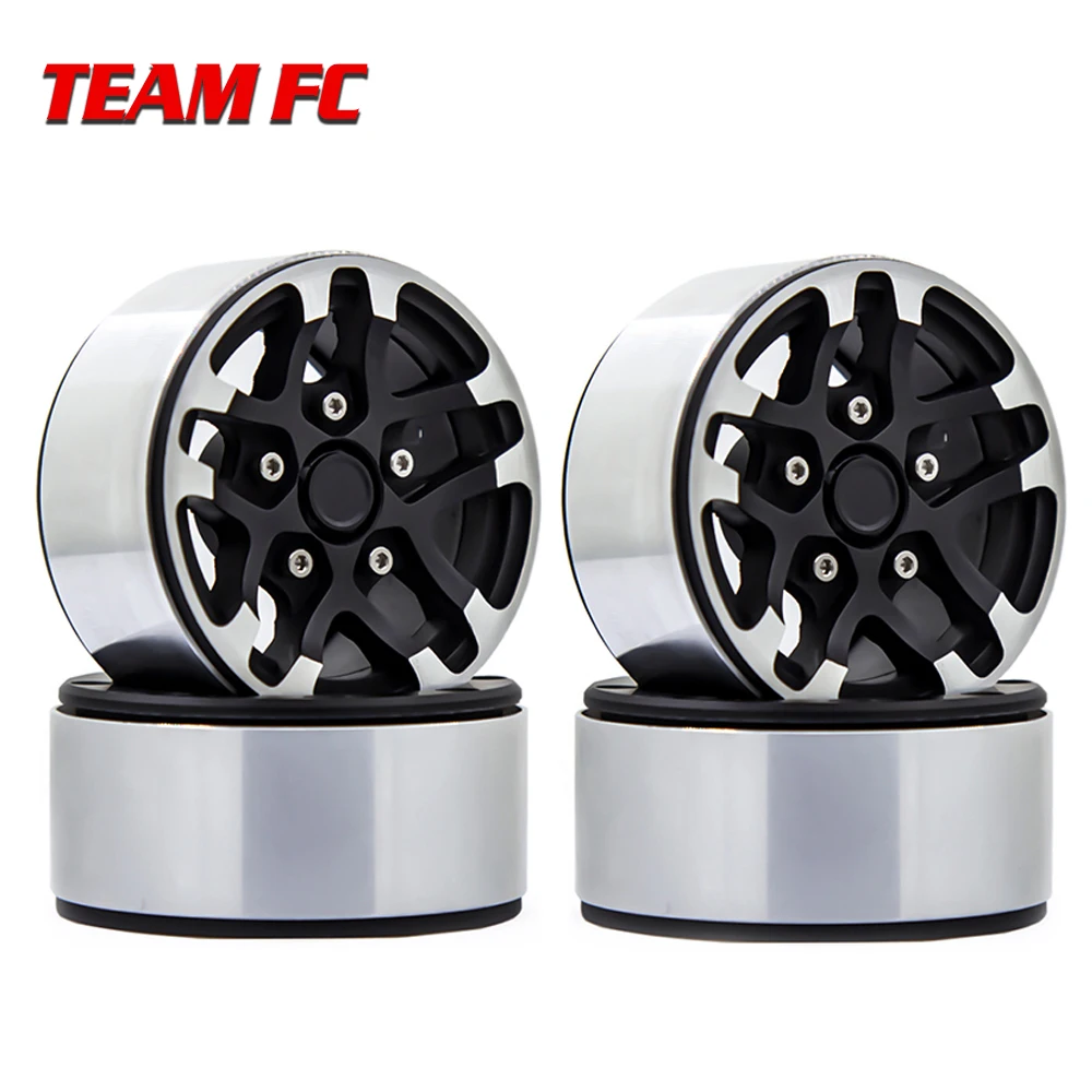 

4PCS Metal 1.9inch Beadlock Wheel Rim Wheel Hub for 1/10 RC Crawler Axial SCX10 II 90046 TRX-4 Tamiya