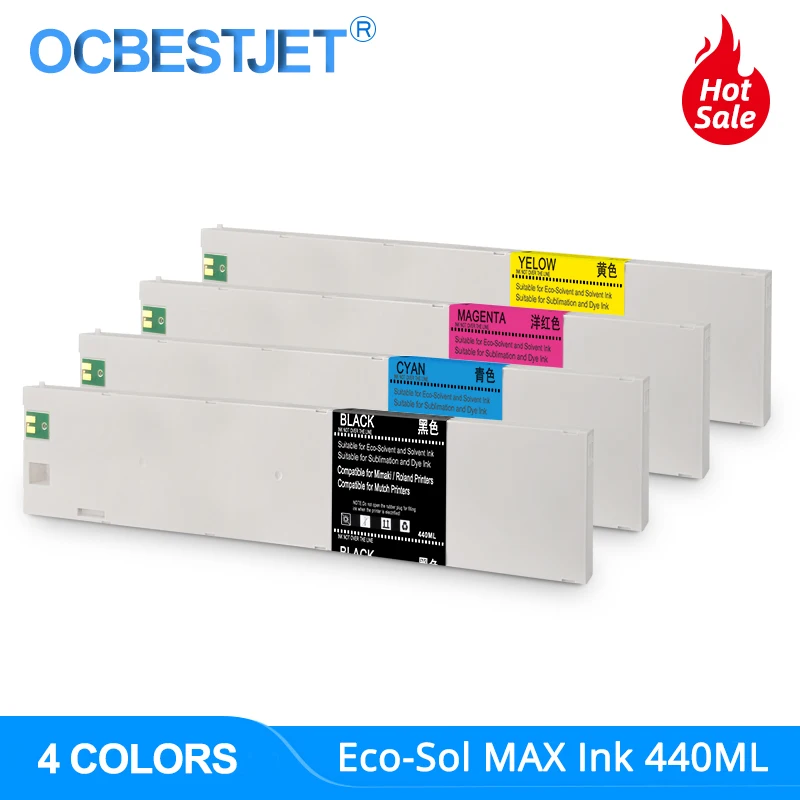 440 мл ECO-SOL Макс. Сменный картридж ESL3 для принтеров Roland BN-20 SolJet PRO II VersaCAMM серии SP-i(4 цвета/комплект