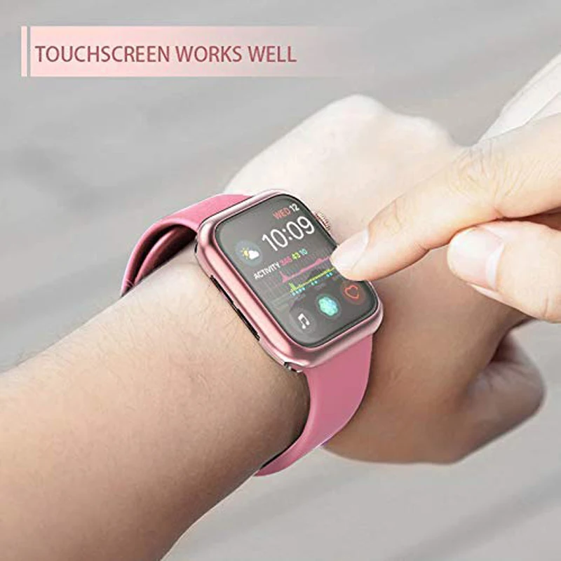 Для apple watch Series 5/4/3/2/1 чехол для Watch Экран протектор общий защитный i 38 мм 40 42 44