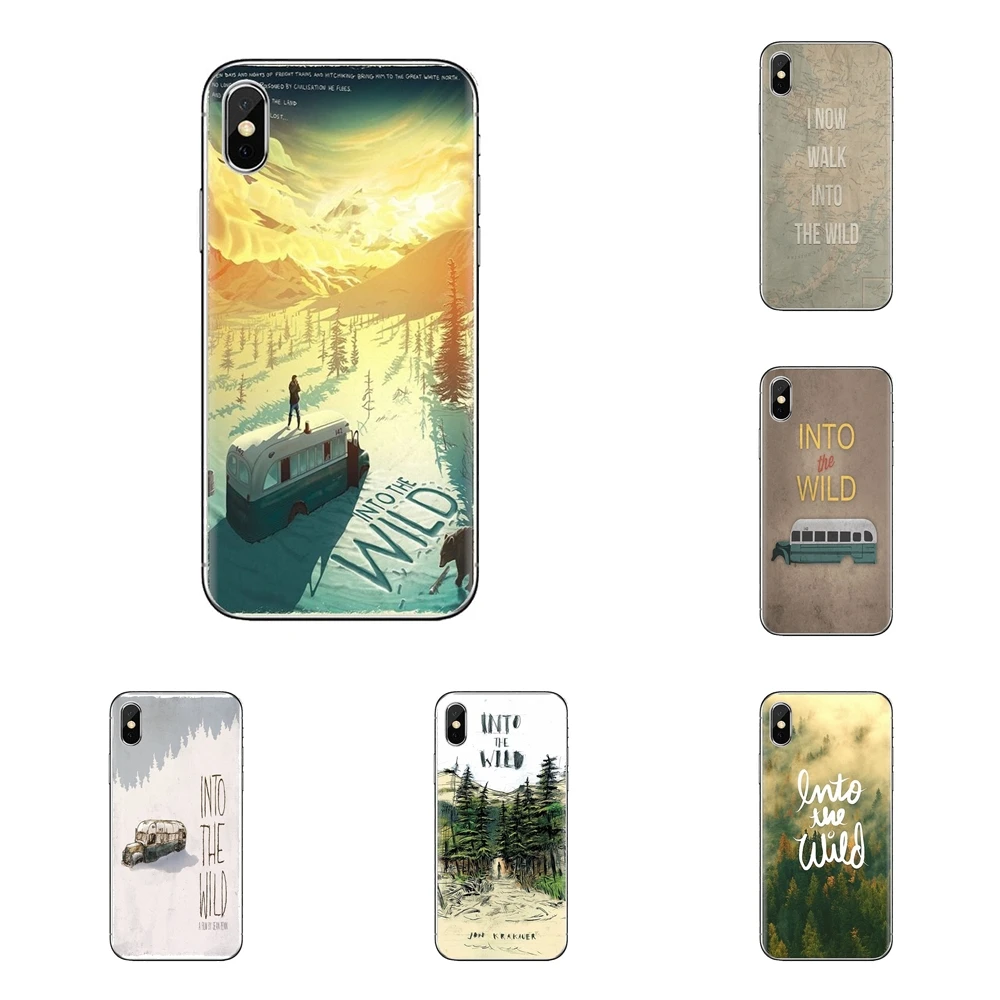 

For Samsung Galaxy S2 S3 S4 S5 MINI S6 S7 edge S8 S9 Plus Note 2 3 4 5 8 Coque Fundas Into the Wild 2007 Poster Print Soft Cover