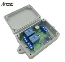 Módulo de relé de 2 canais aihasd, bluetooth, 4.0, interruptor para apple e android, telefone iot com caixa
