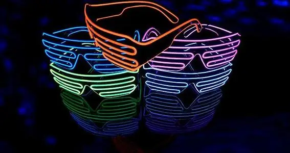 Светодиодный светильник для очков, светящиеся очки для рождественской вечеринки, свадьбы, дня рождения, украшения, светодиодный
