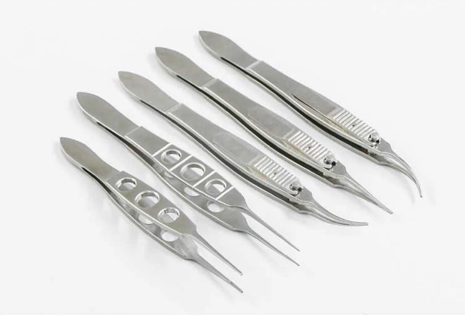 US $311.22 24pcsSet Ophthalmic Microscopy Device Squint Kit Needle Clipper Forceps Trabecular Shear Squint Hook Strabismus Correction