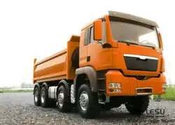 LESU MAN 1/14 Масштаб RC 8*8 гидравлическая модель самосвал с I6S контроллер и передатчик мотор сервопривод светильник звук окрашенный оранжевый