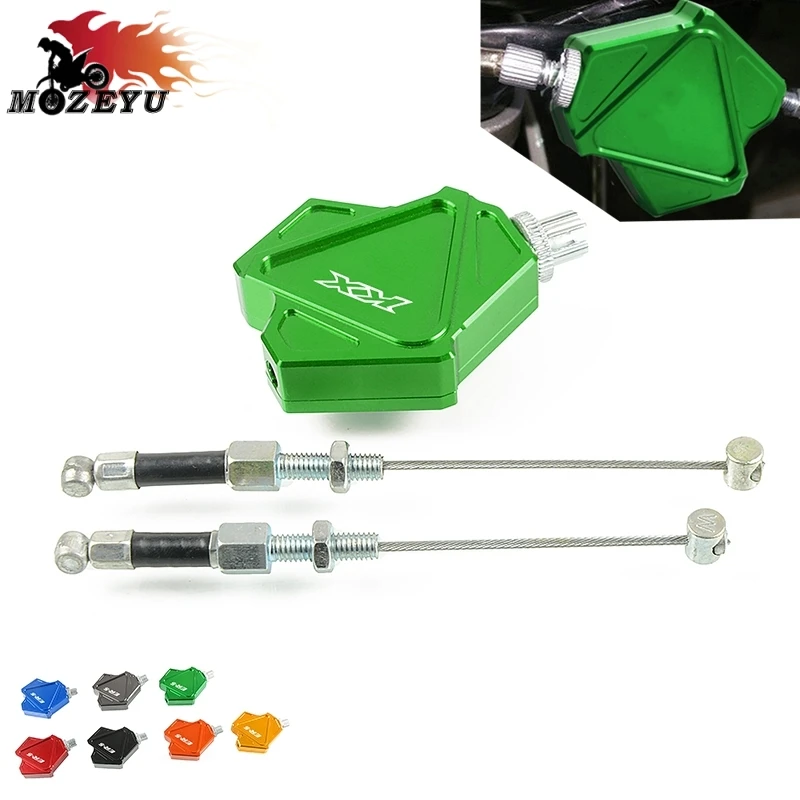 Для Kawasaki KX65 KX85 KX125 KX250 KX250F KX450F Мотоцикл CNC трюк рычаг сцепления легко тяните кабель системы KX 65/85/125/250/450F