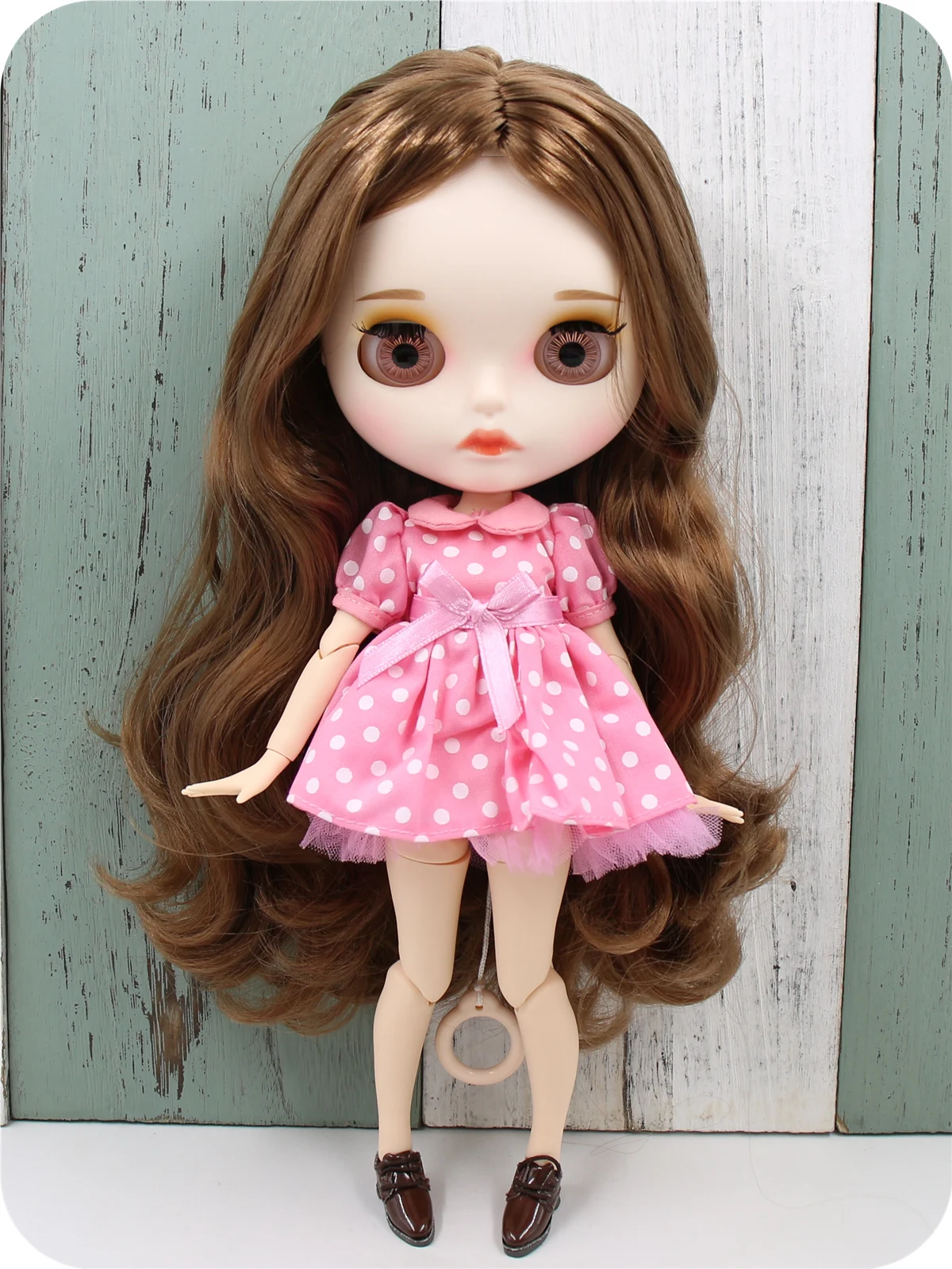 Neo Blythe ʻO Doll Polka Dots Layered Dress 9