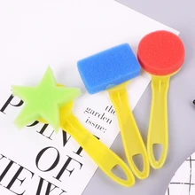 Детский сад игрушки DIY живопись кисти граффити рисунок пластиковый губчатый уплотнитель набор LX9A
