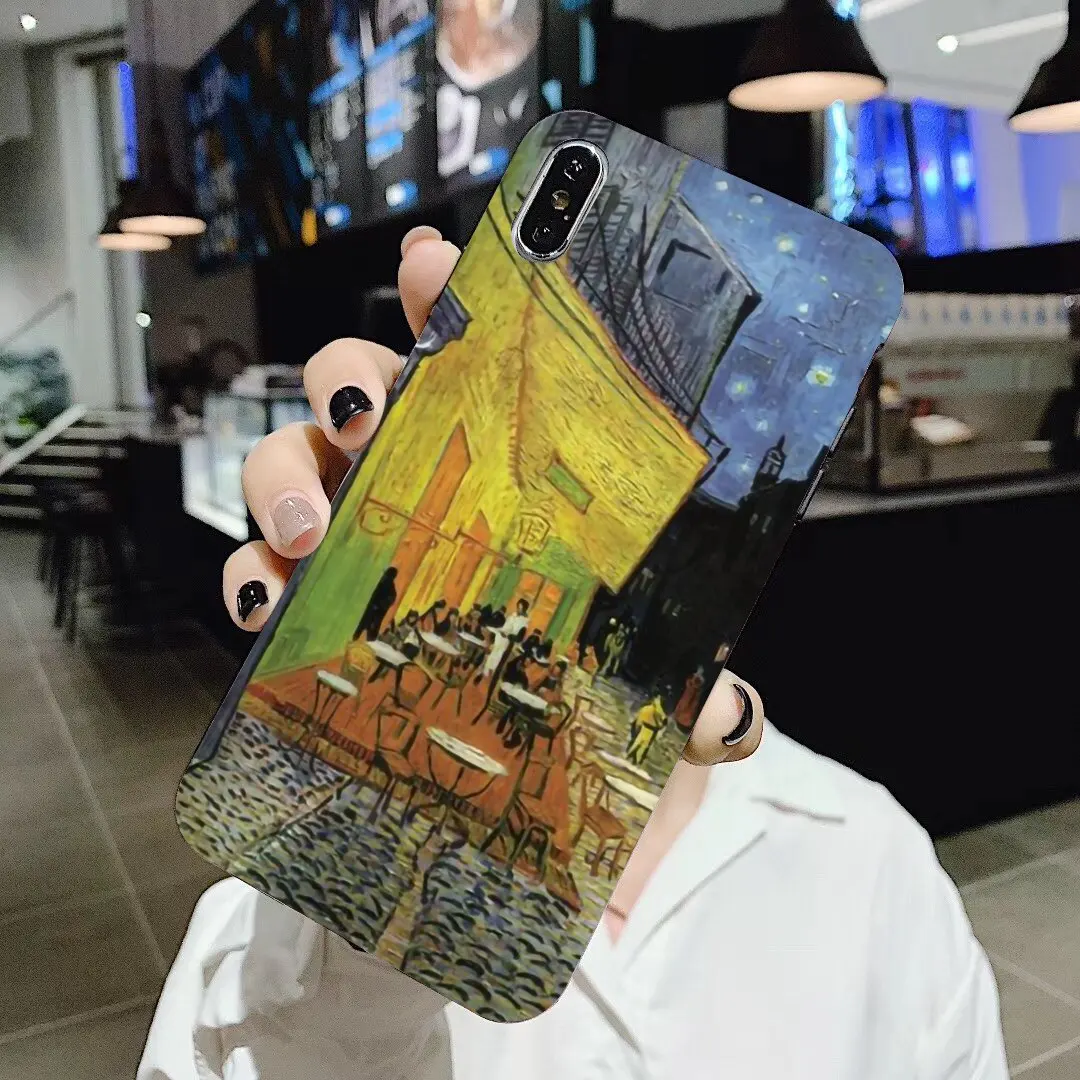 Силиконовый чехол для iPhone 11 Pro 4 4S 5 5S SE 5C 6 6S 7 8 X XR XS Plus Max iPod Touch Luxury Van Gogh Flower Starry night |