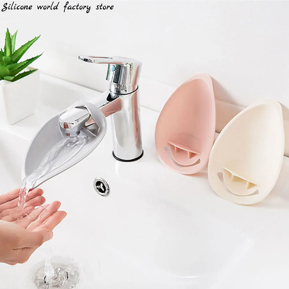 Silicone world Faucet Extender Water Saving Help Children Wash Hands Device Bathroom Kitchen Accessories Sink Faucet Extension